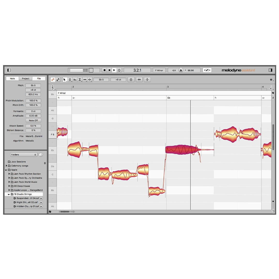 Celemony Melodyne 5 Assistant - Audio Tuning, Editing, Siblance, Chords