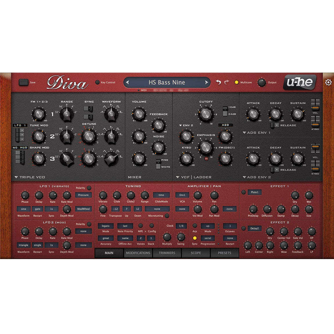 u-he Diva - Virtual Analogue Synthesizer