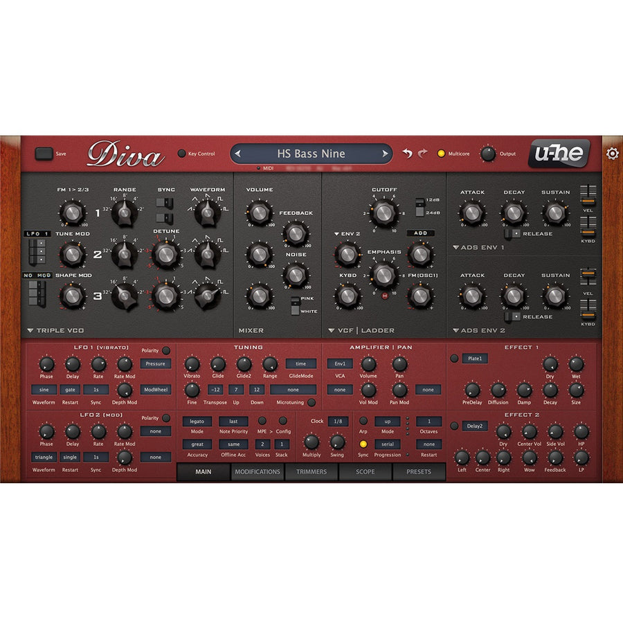 u-he Diva - Virtual Analogue Synthesizer