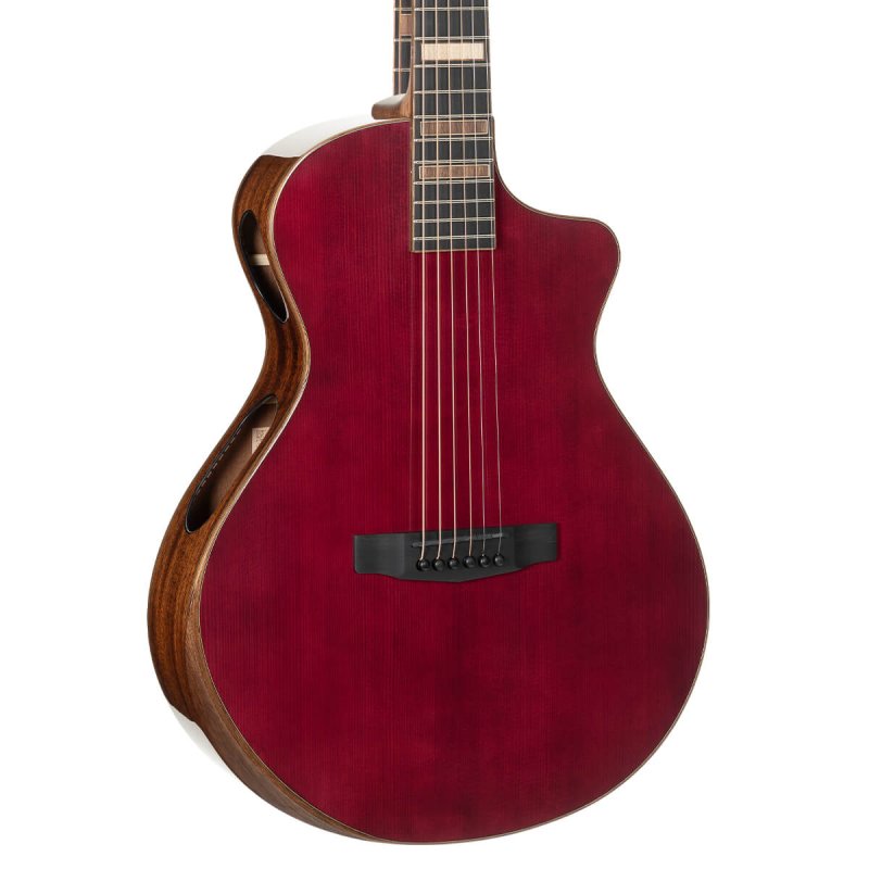 Cort - Modern Masterpiece Series Acoustic/Electric - Transparent Burgundy #MODERN-BURGUNDY-TBD-CASE