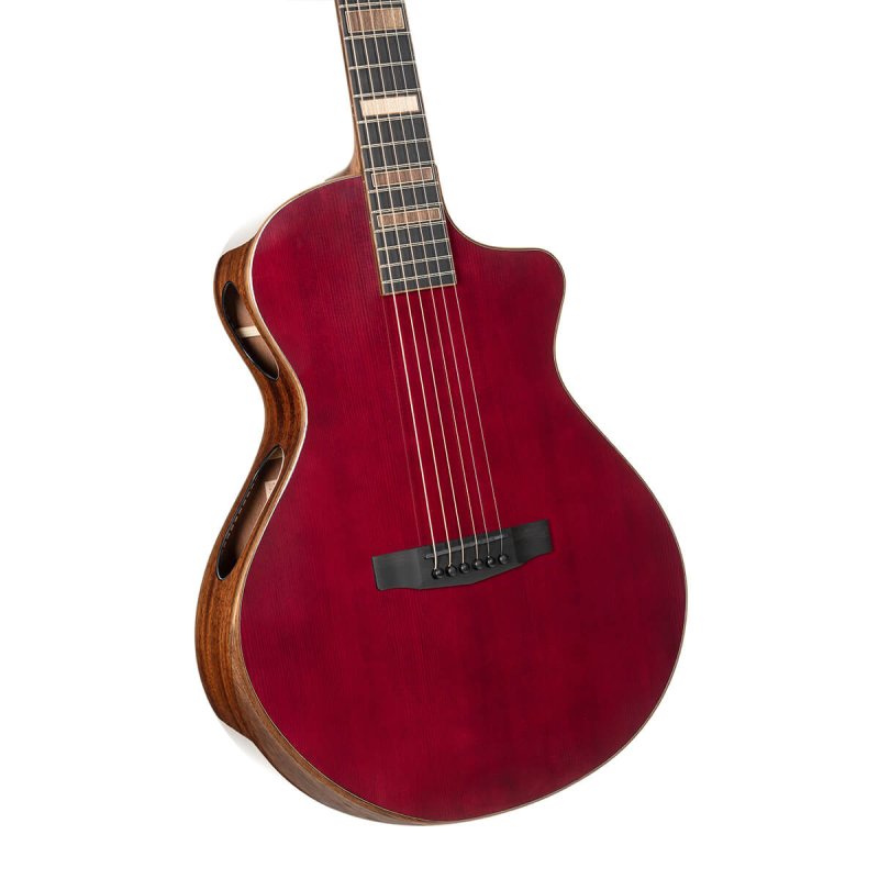 Cort - Modern Masterpiece Series Acoustic/Electric - Transparent Burgundy #MODERN-BURGUNDY-TBD-CASE