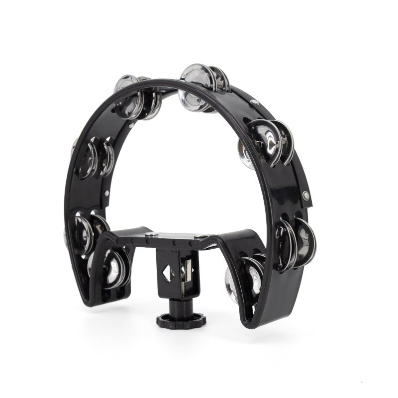 Mano Percussion - Drum Set Tambourine, Black Cutaway #MP-DC-BK