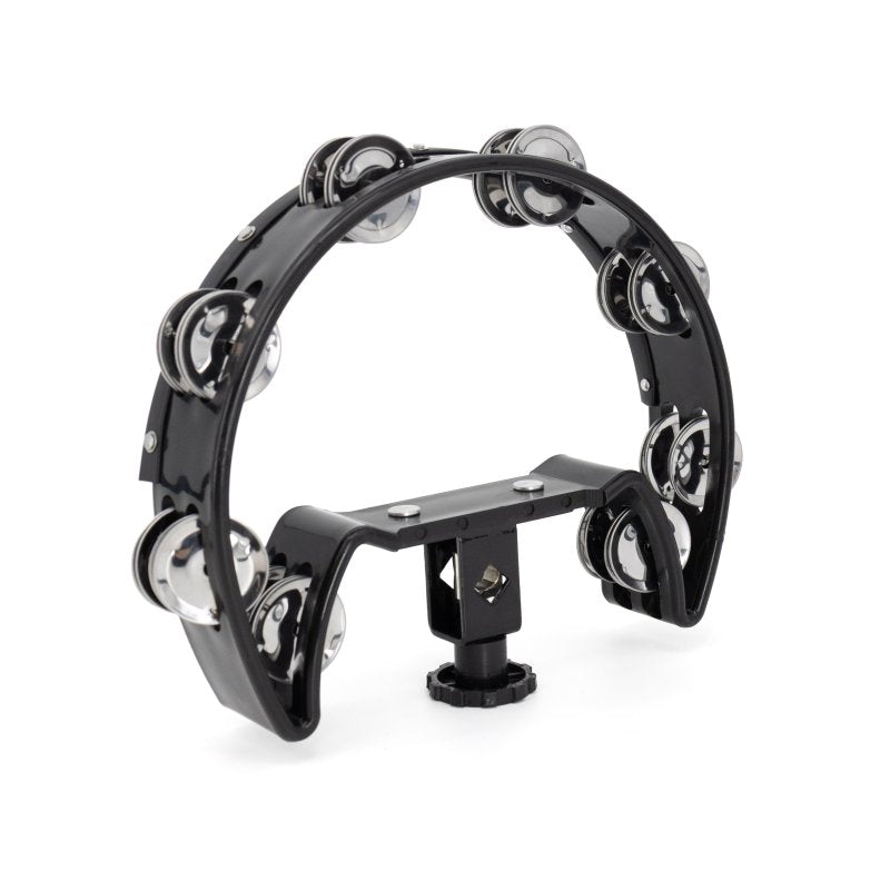 Mano Percussion - Drum Set Tambourine, Black Cutaway #MP-DC-BK