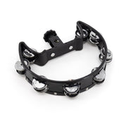 Mano Percussion - Drum Set Tambourine, Black Cutaway #MP-DC-BK