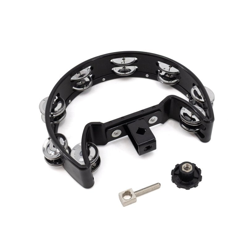 Mano Percussion - Drum Set Tambourine, Black Cutaway #MP-DC-BK