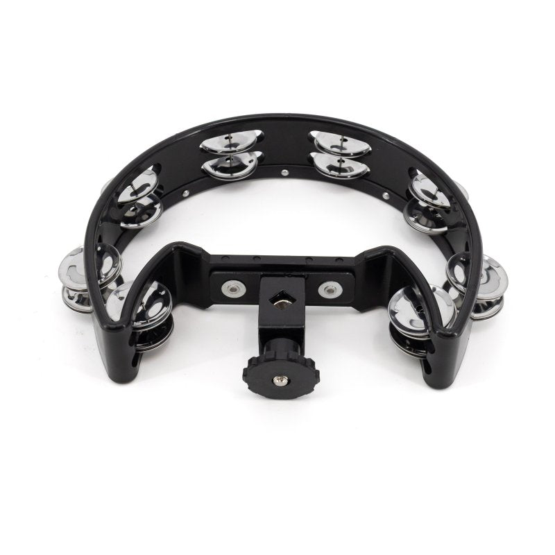 Mano Percussion - Drum Set Tambourine, Black Cutaway #MP-DC-BK