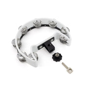 Mano Percussion - Drum Set Tambourine, White Cutaway #MP-DC-WH
