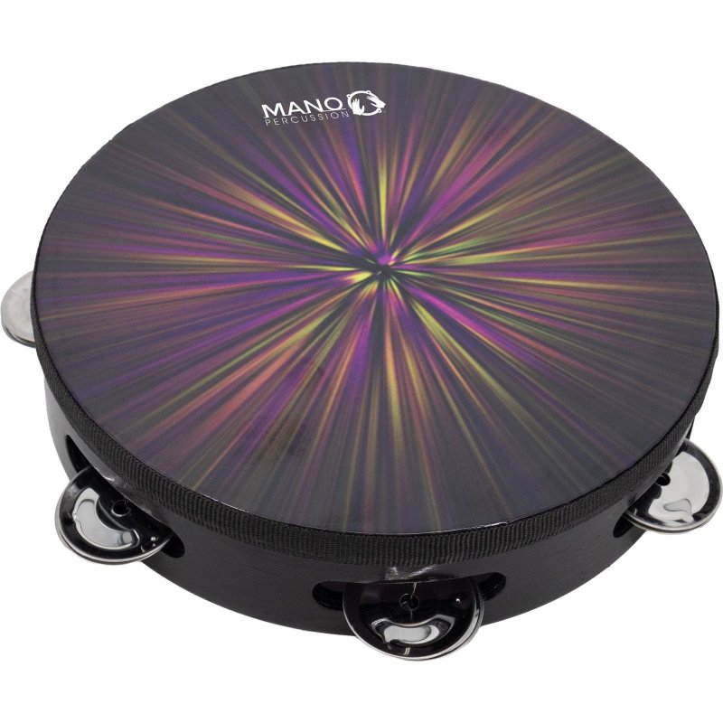 Mano Percussion - Tambourine 8", Radiant Burst Design #MP-HT8-RB
