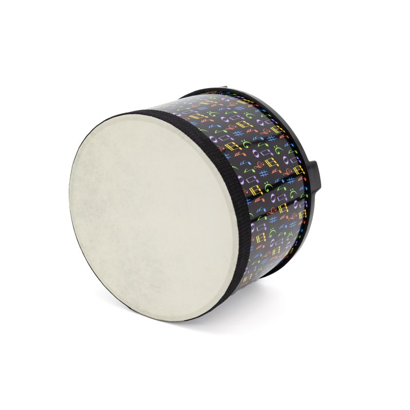 Mano Percussion - Jr. Floor Drum 10" with mallets, Music Theme #MP-JFD10