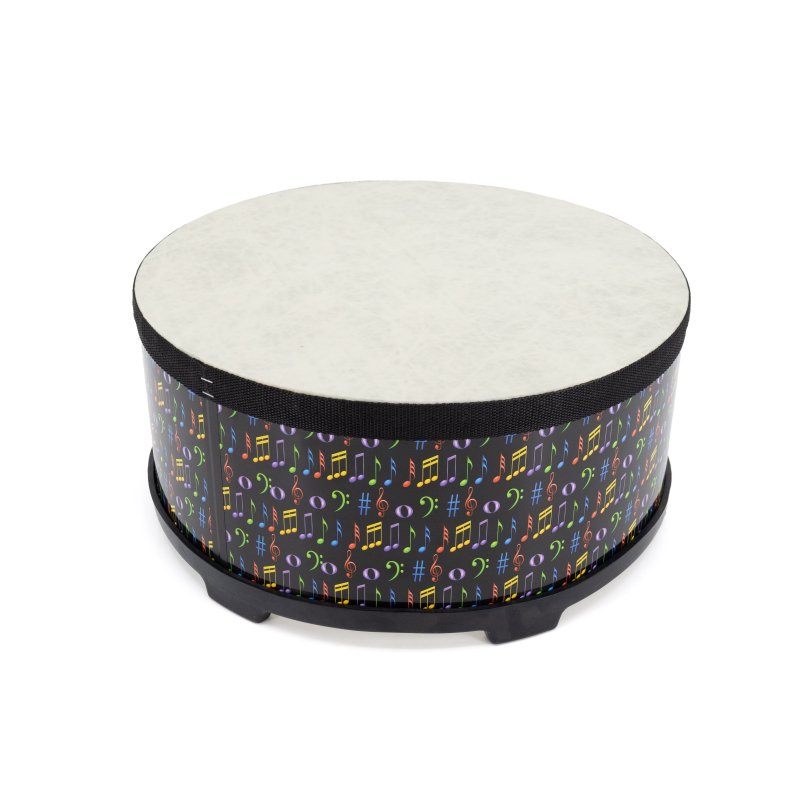Mano Percussion - Jr. Floor Drum 16" with mallets, Music Theme #MP-JFD16
