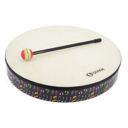 Mano Percussion - Hand Drum 14" with Mallet, Music Theme #MP-JHD14-MT