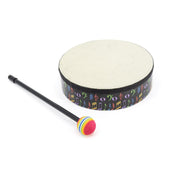 Mano Percussion - Hand Drum 8" with Mallet, Music Theme #MP-JHD8-MT