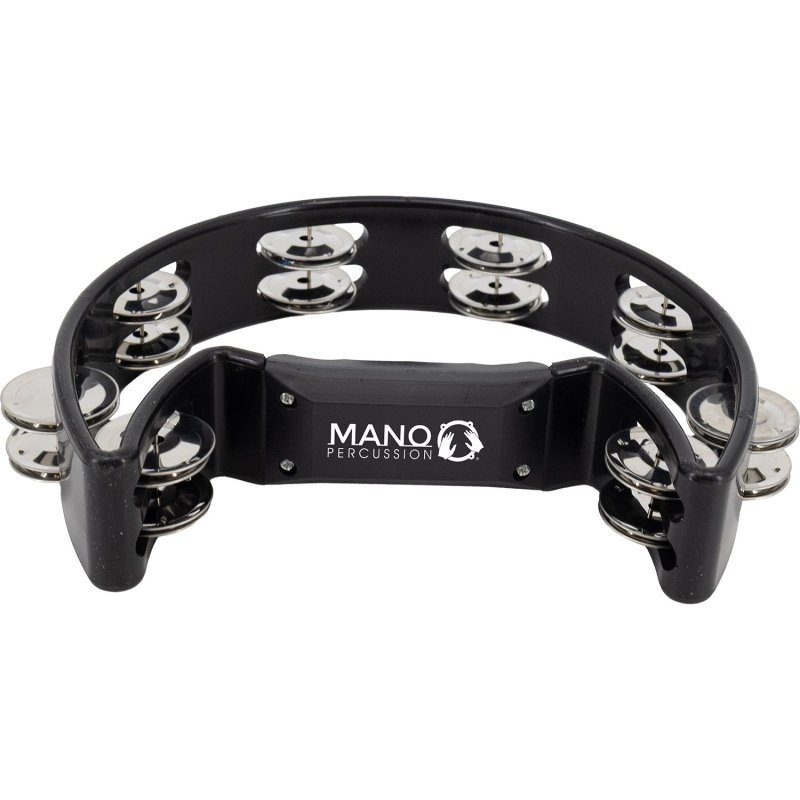 Mano Percussion - Black Cutaway Tambourine #MP-TC-BK