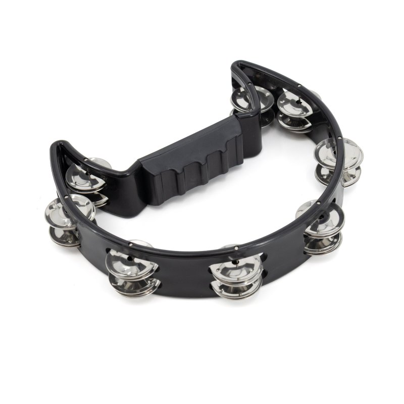 Mano Percussion - Black Cutaway Tambourine #MP-TC-BK