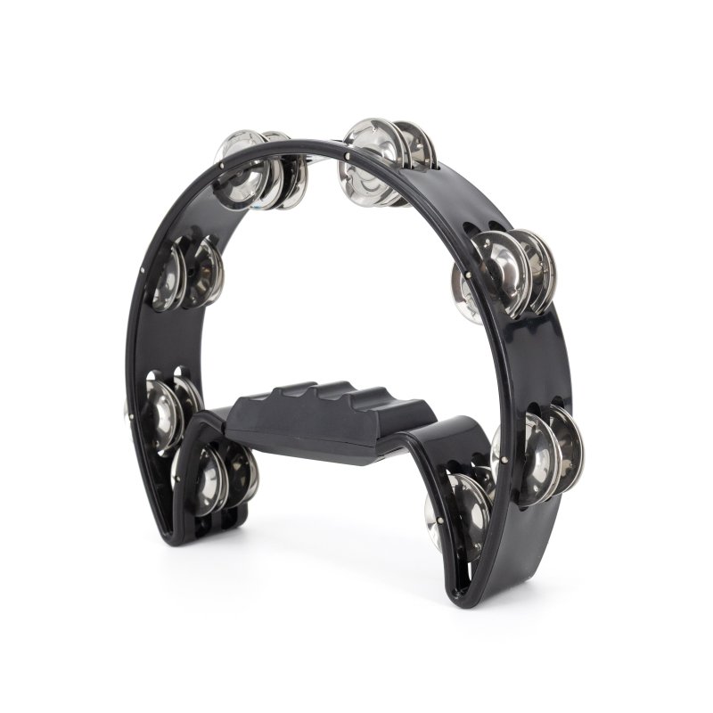 Mano Percussion - Black Cutaway Tambourine #MP-TC-BK