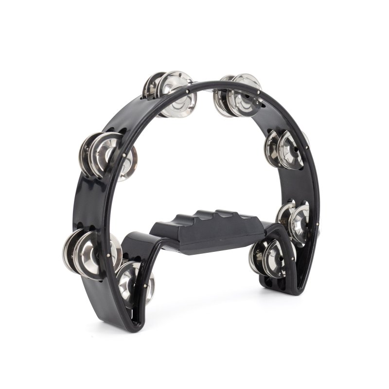 Mano Percussion - Black Cutaway Tambourine #MP-TC-BK