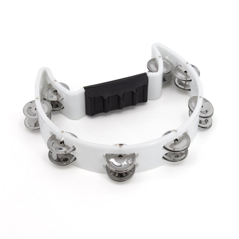 Mano Percussion - Cutaway Tambourine White #MP-TC-WH
