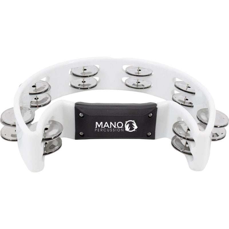 Mano Percussion - Cutaway Tambourine White #MP-TC-WH