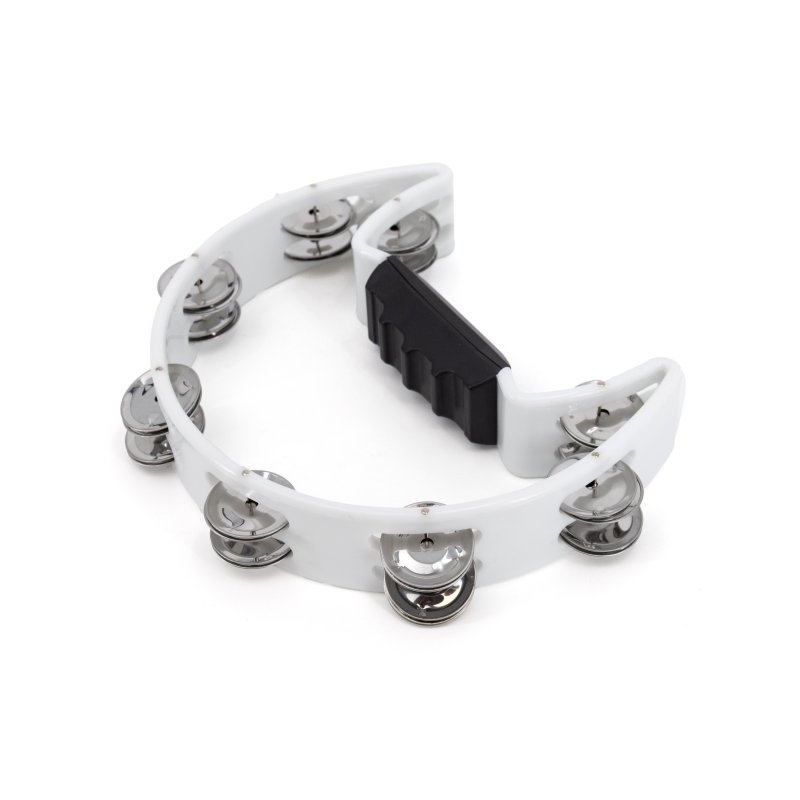 Mano Percussion - Cutaway Tambourine White #MP-TC-WH