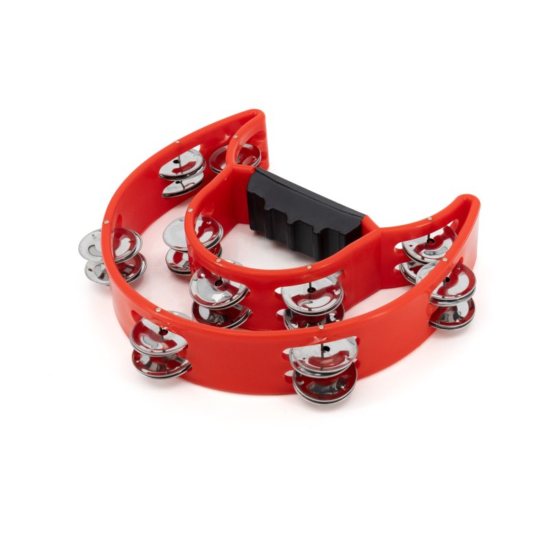 Mano Percussion - Red Double Cutaway Tambourine #MP-TDC-RD