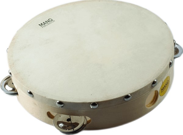 Mano Percussion - 8” Non Tunable Tambourine With 5 Jingles #MP-TH8-5NT