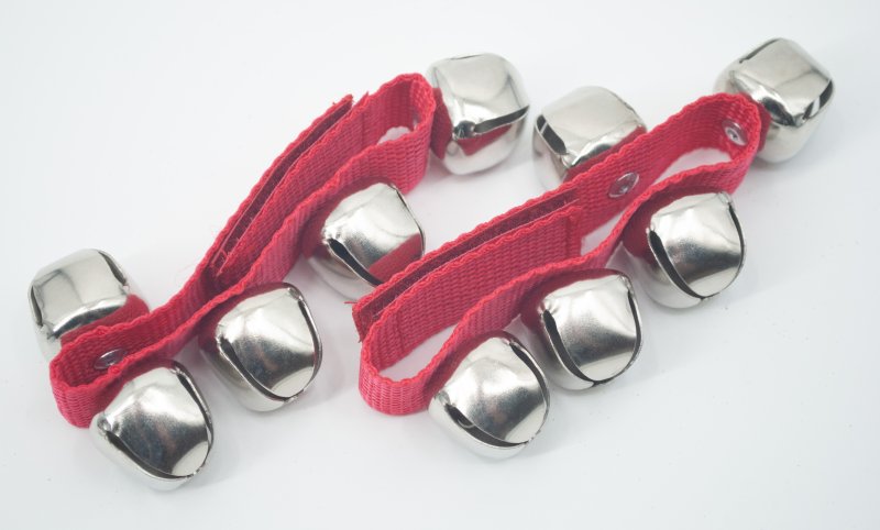 Mano Percussion - Wrist Bells - Red (pair) #MP-WBL-RD
