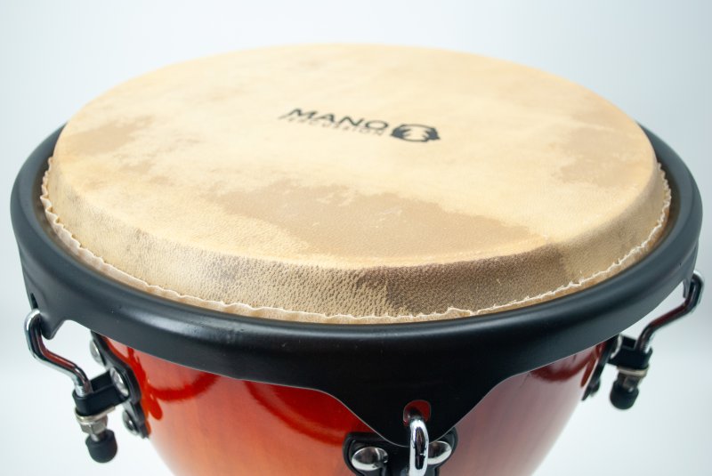 Mano Percussion - 12" Djembe with Comfort Rim and Natural Skin Head, Sunburst #MP1512-SB