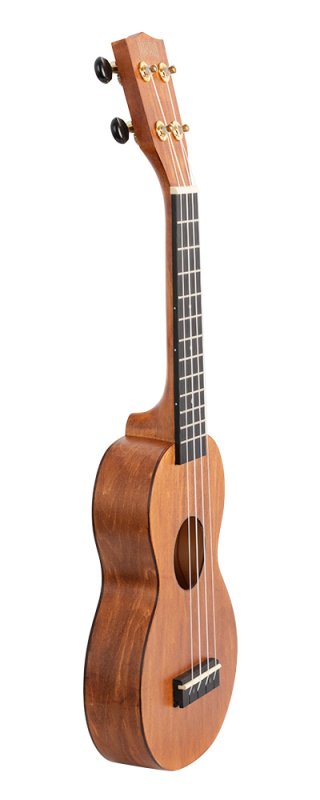 Mahalo - Slimline Series Soprano Ukulele With Carry Bag, Transparent Brown #MS1-TBR