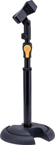 Hercules Stands - Hercules MS100B PLUS Tabletop Mic Stand, Round Base #MS100BPLUS
