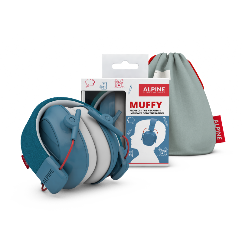 Alpine - Hearing Protection Muffy Kids Earmuffs, Blue #MUFFYBLUE