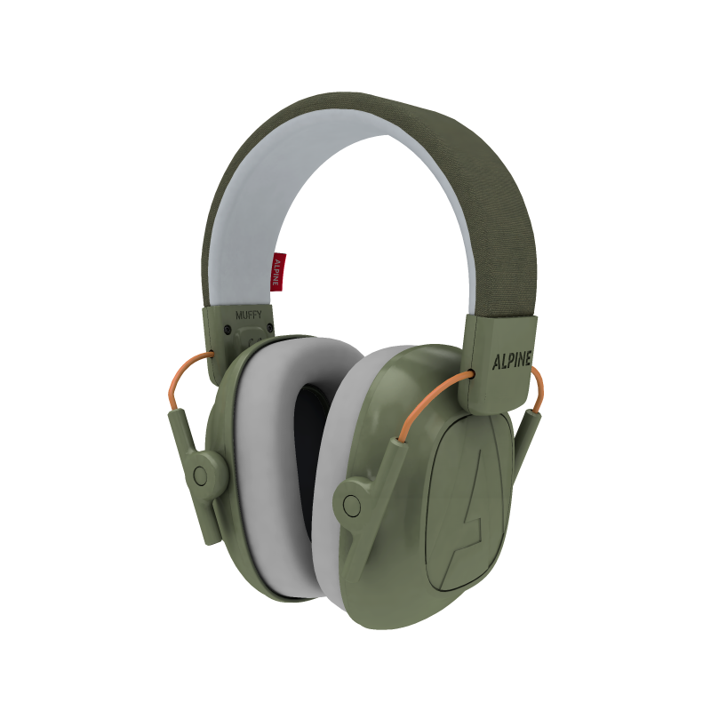 Alpine - Hearing Protection Muffy Kids Earmuffs, Green #MUFFYGREEN