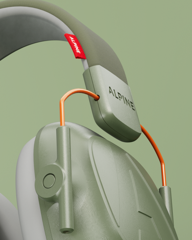 Alpine - Hearing Protection Muffy Kids Earmuffs, Green #MUFFYGREEN