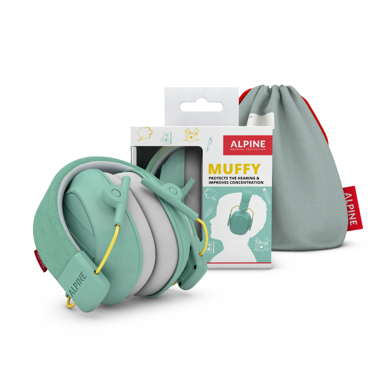 Alpine - Hearing Protection Muffy Kids Earmuffs, Mint #MUFFYMINT
