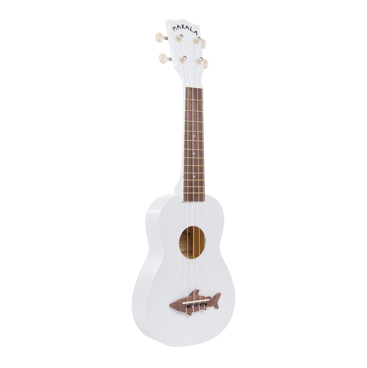 Makala - Ukulele - White Soprano Shark - MAK-SS-WHT-side
