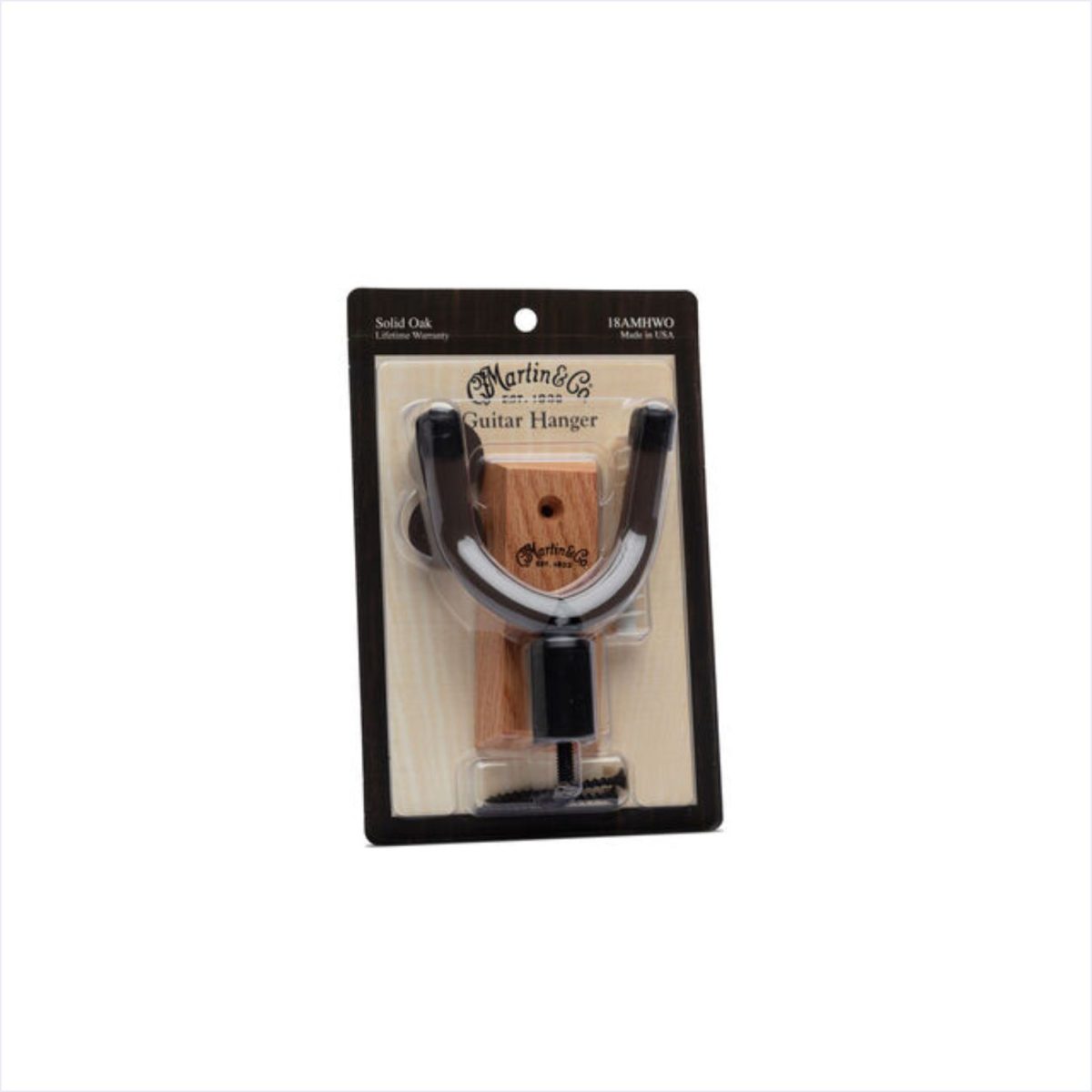 Martin Guitars - Solid Oak Guitar Wall Hanger-package
