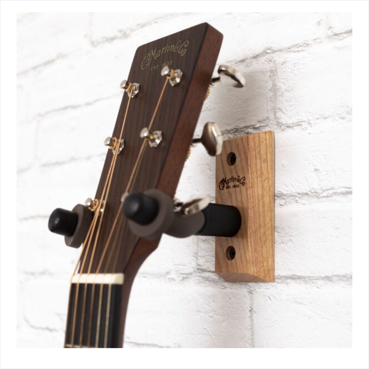 Martin Guitars - Solid Oak Guitar Wall Hanger-side