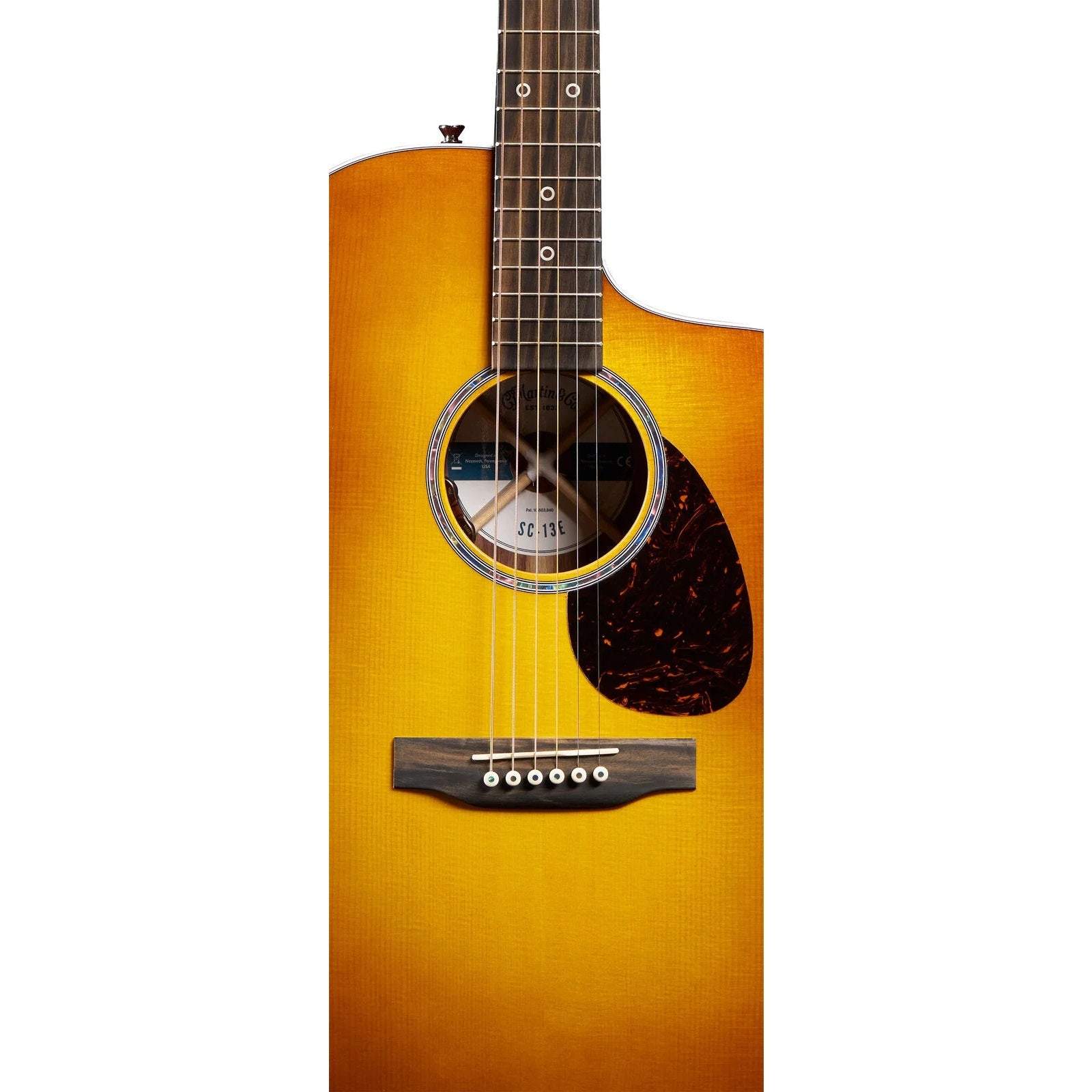 Martin - SC-13E Modern Mezcal Burst Acoustic Electric