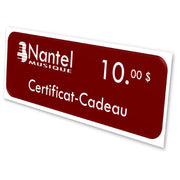 Certificat Cadeau 10$ angle