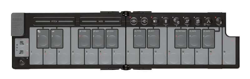 Korg - Nanokey Fold- Foldable MIDI keyboard, Black #NANOKEYFDBK