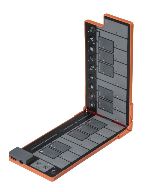 Korg - Nanokey Fold- Foldable MIDI keyboard, Lava Orange #NANOKEYFDLO