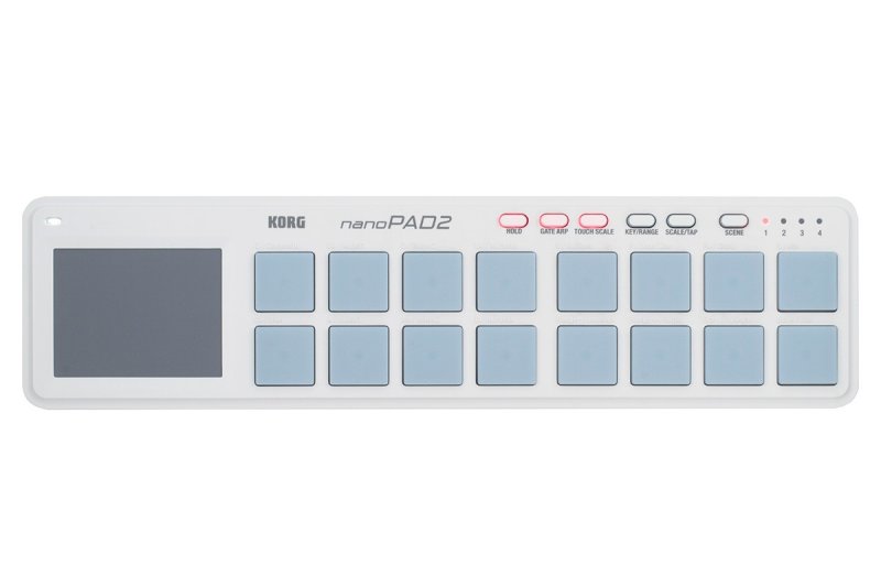 Korg - USB MIDI Controller - White #NANOPAD2-WH