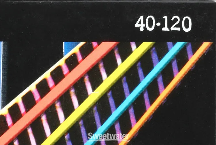DR - Electric Bass Guitar Strings, Multi-Color, Light (.040-.120) #NMCB5-40