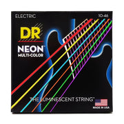 DR - Neon Multi-color Coated Electric Guitar Strings, Medium (10-46) #NMCE-10