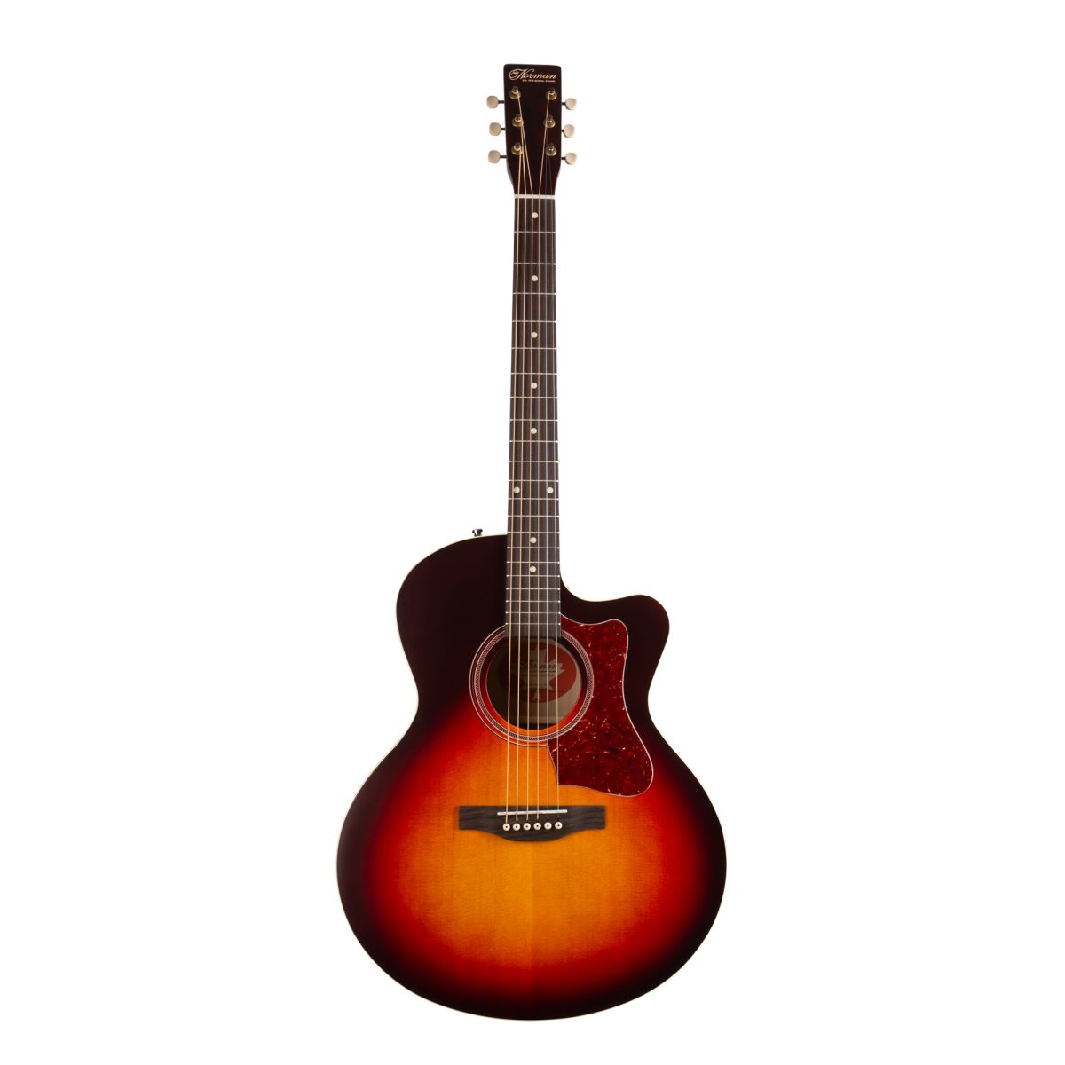 Norman B18 CW MJ Cherry Burst A/E front