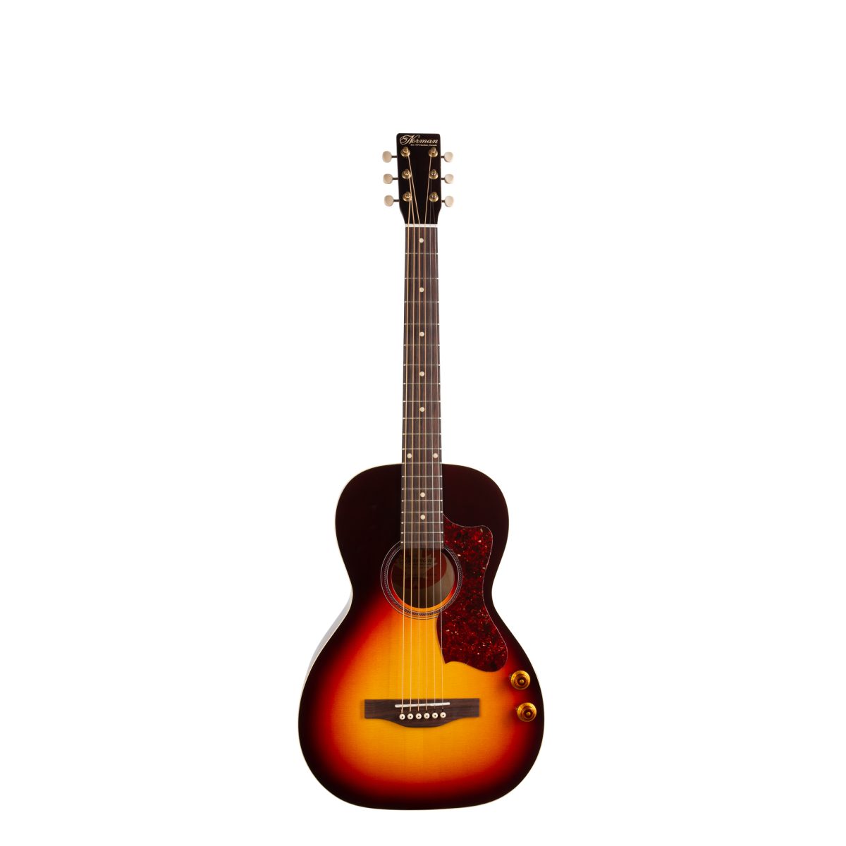 Norman B18 Parlor Cherry Burst GT Q-Discrete front