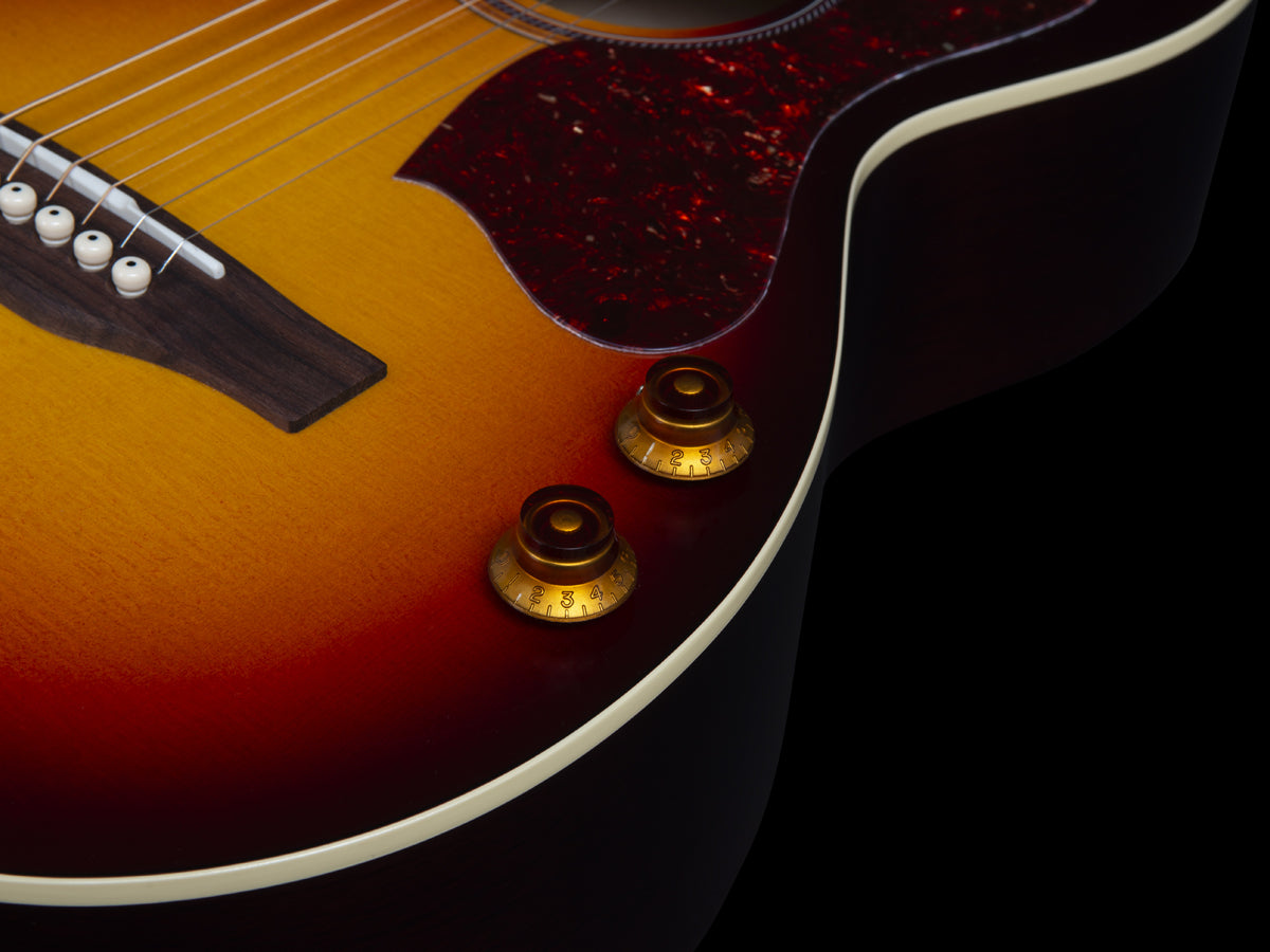 Norman B18 Parlor Cherry Burst GT Q-Discrete pickup