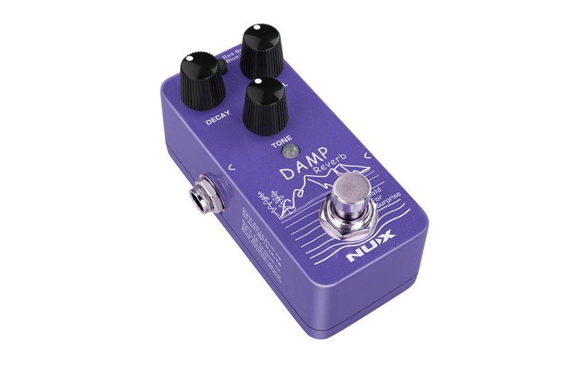 NUX - Damp Mini Pedal With Three Classic Reverb Models Effects Pedal #NRV-3