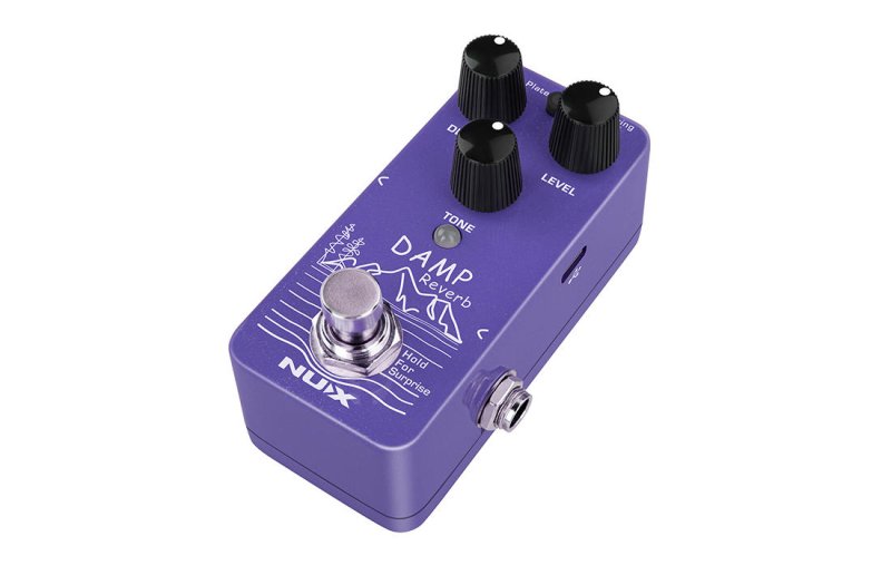 NUX - Damp Mini Pedal With Three Classic Reverb Models Effects Pedal #NRV-3