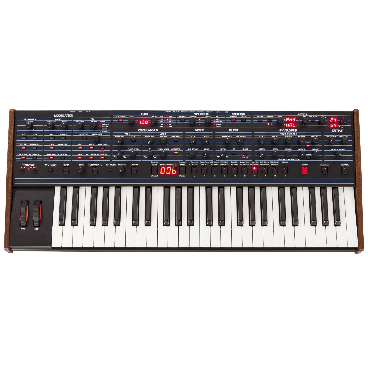 Oberheim - OB-6 by Sequential - 6-Voice Polyphonic Analog Synthesizer
