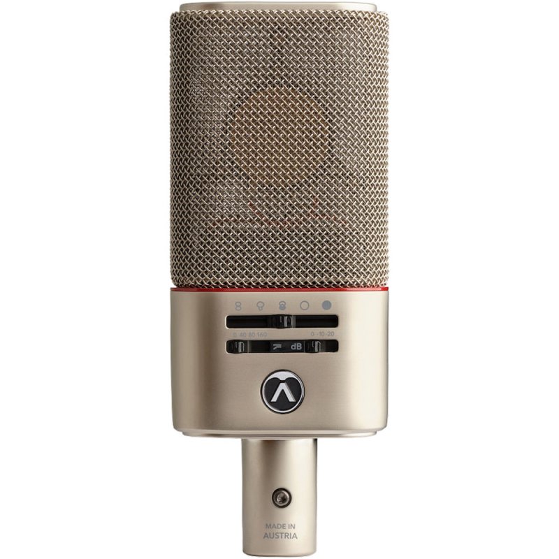 Austrian Audio - Large-Diaphragm Multipattern Condenser Microphone, Silver #OC818-STUDIOSET